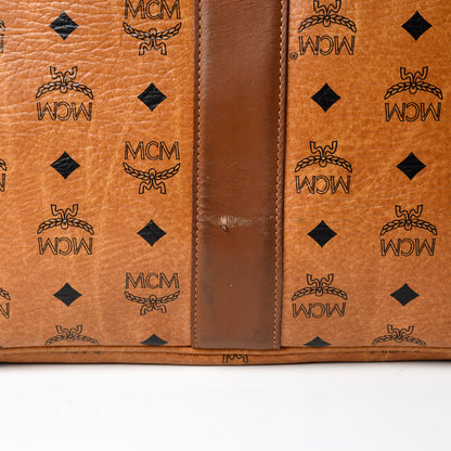 MCM Visetos Medium Liz Reversible Shopper Tote Cognac 18 of 39