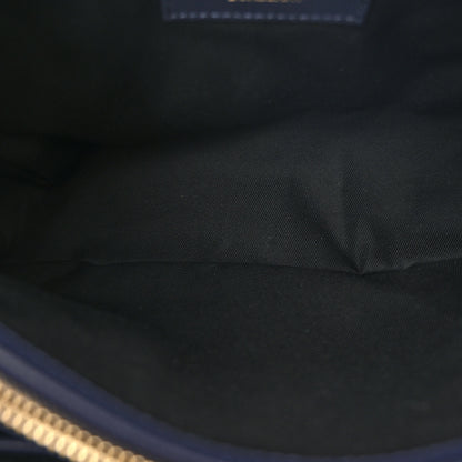 Burberry Derby Calfskin Vintage Check Medium Banner Tote Regency Blue 5 of 11