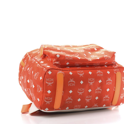 MCM Nylon Monogram Stark Classic Backpack Orange 5 of 8