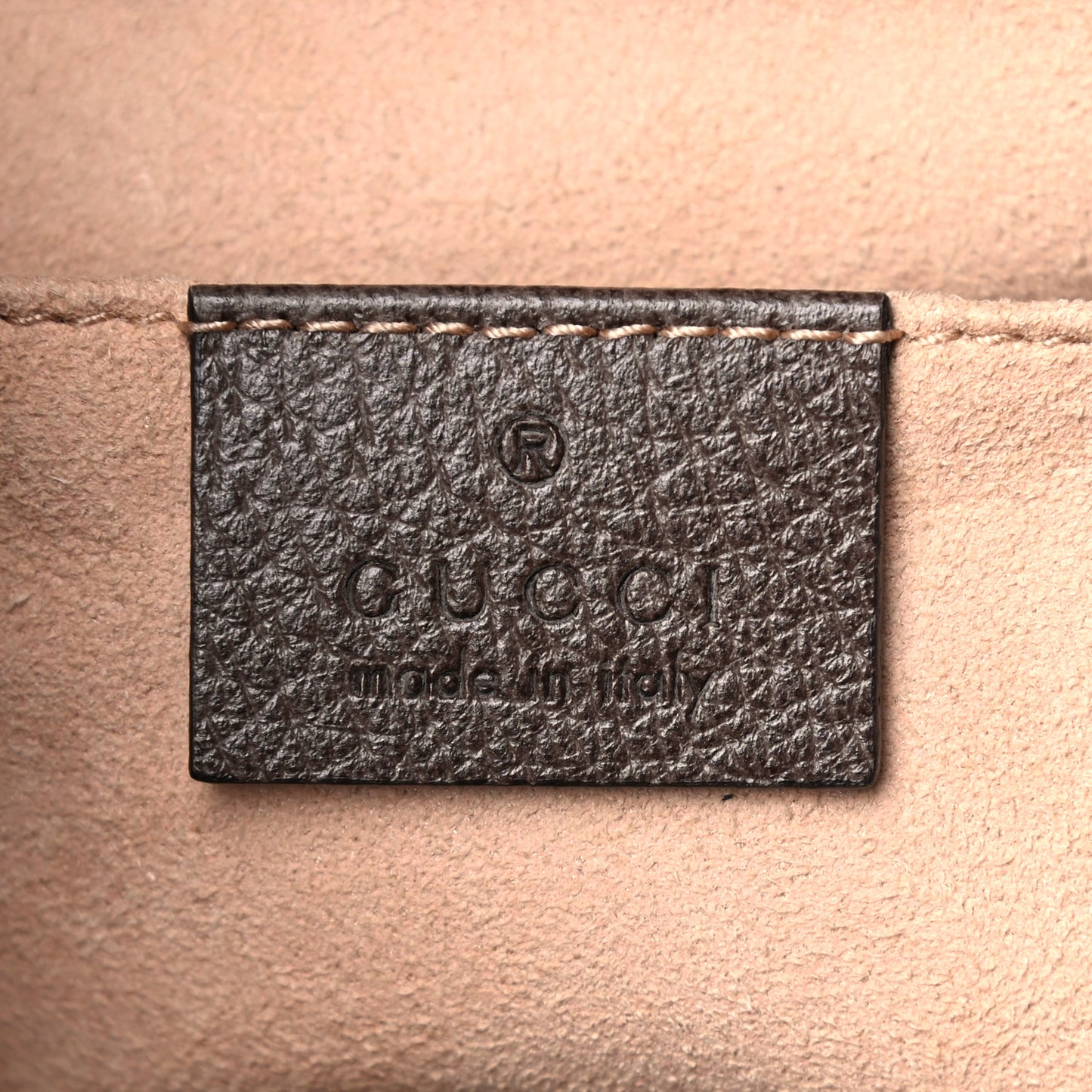 GG Supreme Monogram Web Small Ophidia Bucket Bag Brown