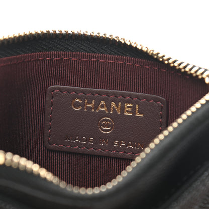 Chanel Caviar Quilted CC Zip Card Holder Black 6 of 8