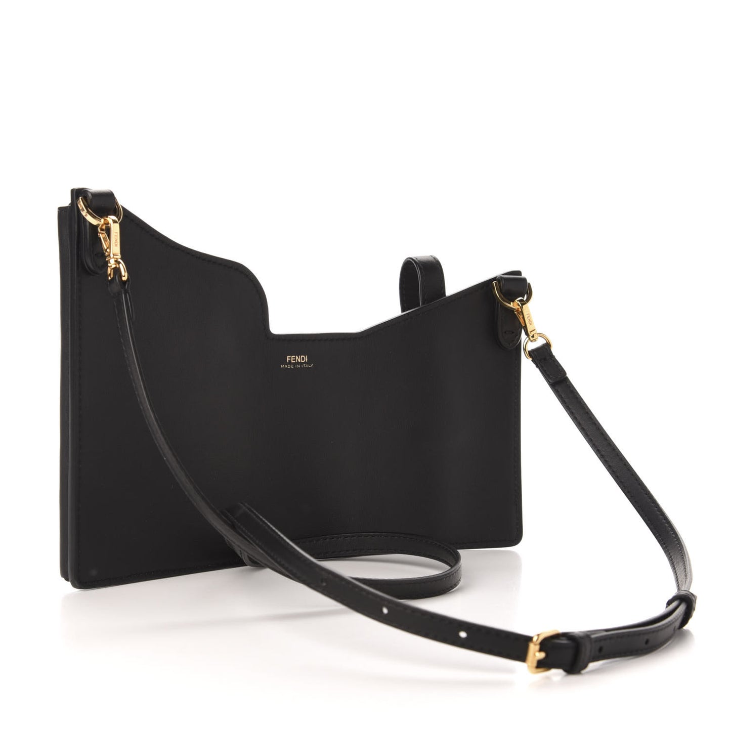 Vitello Grace 3 Pocket Mini Crossbody Bag Matte Black