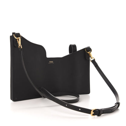 Fendi Vitello Grace 3 Pocket Mini Crossbody Bag Matte Black 3 of 11