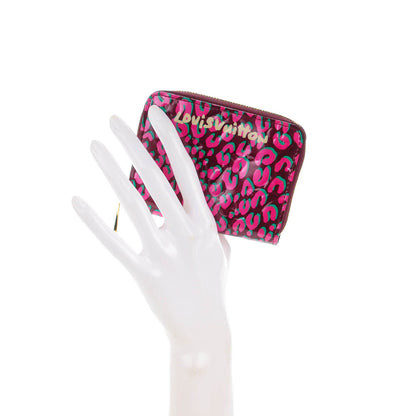 Louis Vuitton Vernis Leopard Zippy Coin Purse Rouge Fauviste 2 of 7