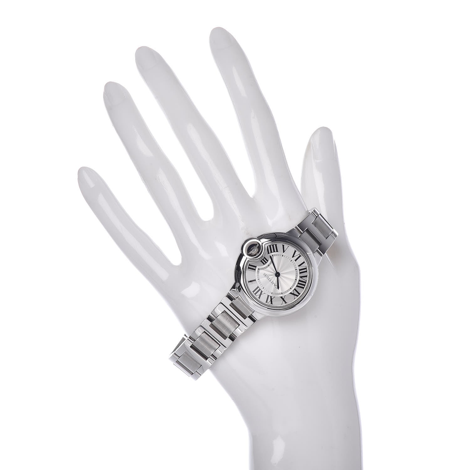Cartier Stainless Steel 33mm Ballon Bleu De Quartz Watch 2 of 5