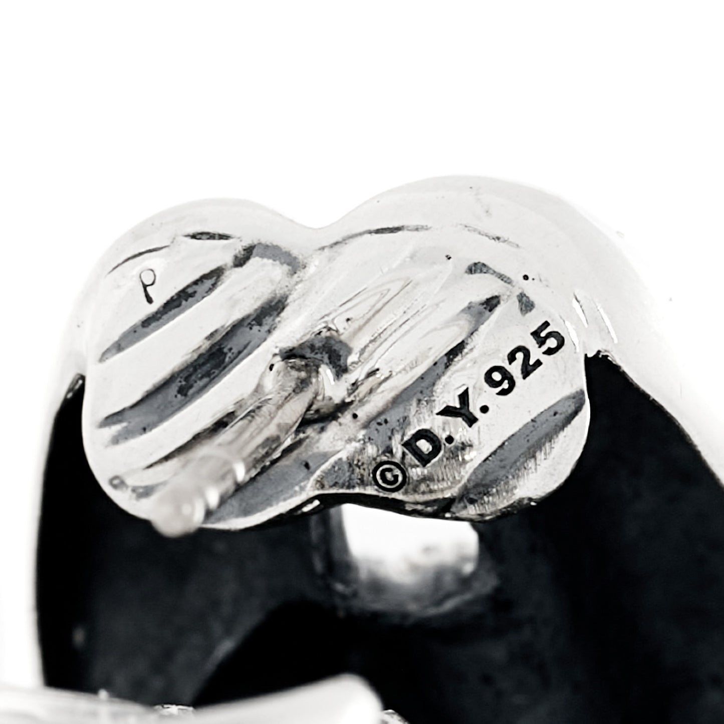 Sterling Silver Single Loop Labyrinth Earrings