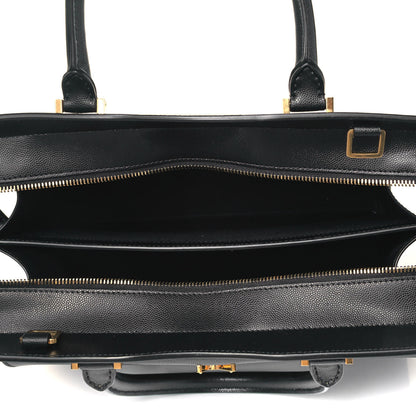 Saint Laurent Grain De Poudre Medium Uptown Tote Black 4 of 8