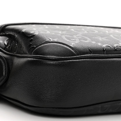 Gucci Wonka Grain Calfskin GG Monogram Star Embossed Small GG Shoulder Bag Black 9 of 10