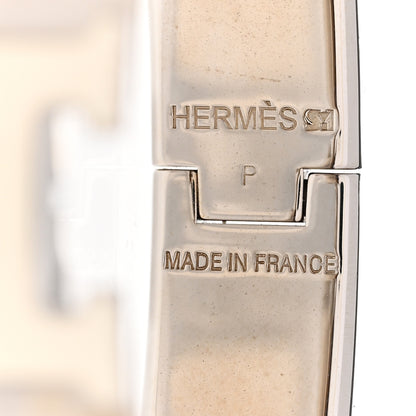 Hermes Enamel Narrow Clic Clac H Bracelet Marron Glace 4 of 6