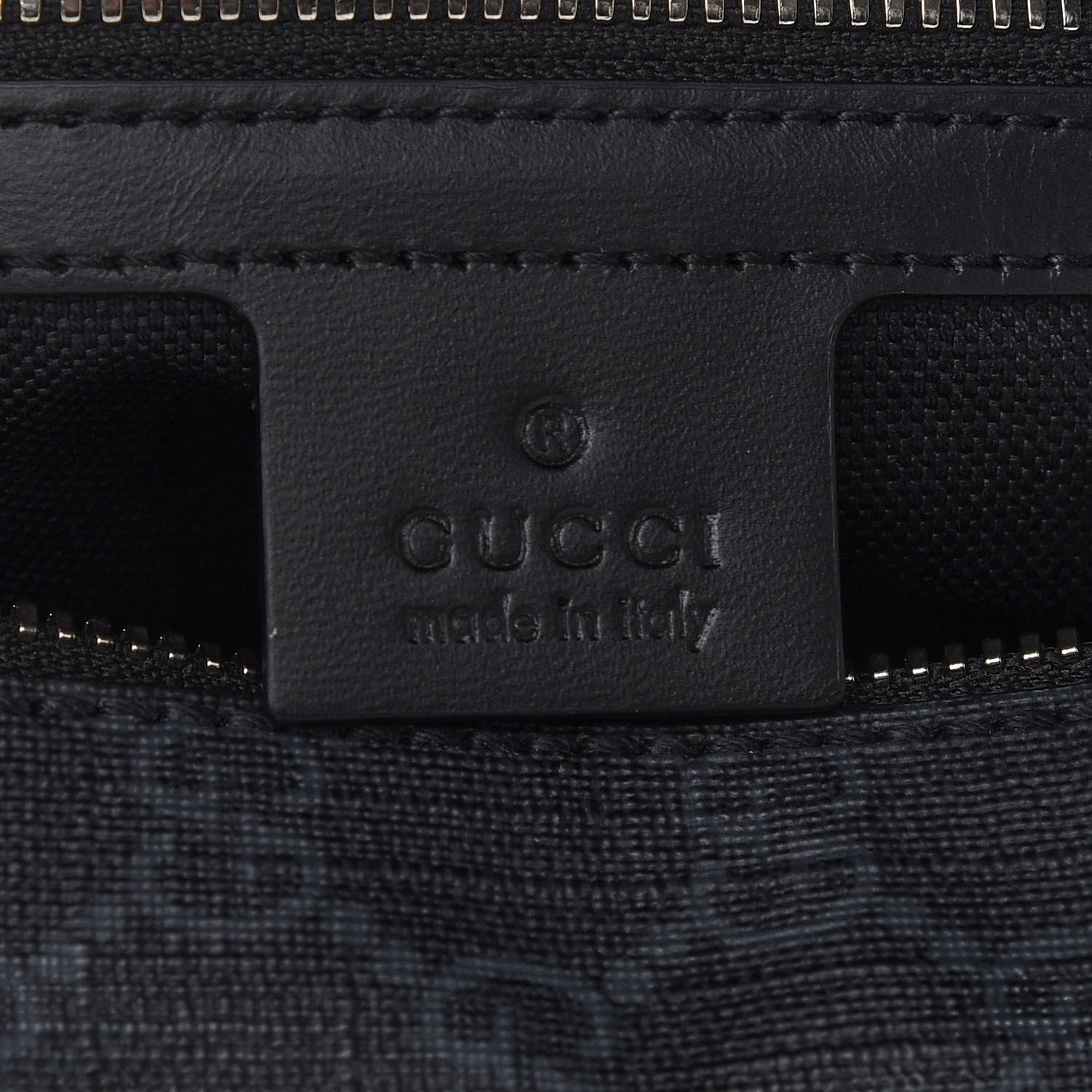 Gucci GG Supreme Monogram Selleria Calfskin Square Messenger Bag Black 6 of 9