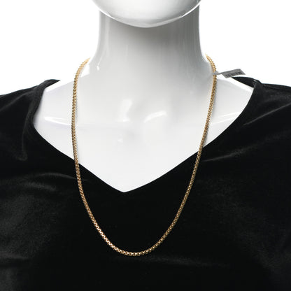 David Yurman 18K Yellow Gold 3.4mm Box Chain Necklace 26" 2 of 4