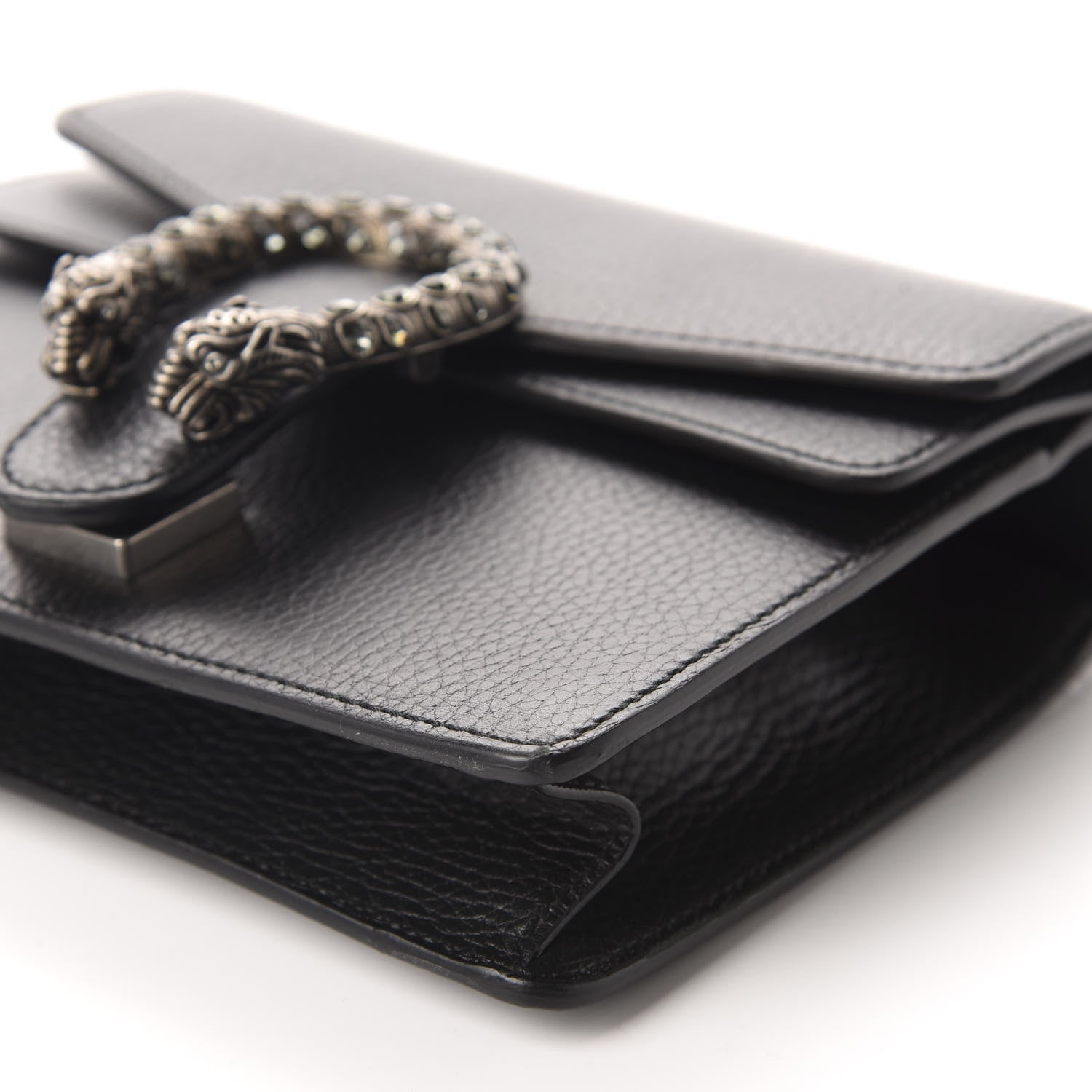 Gucci Calfskin Mini Dionysus Shoulder Bag Black 7 of 10
