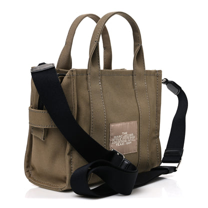 Marc Jacobs Cotton Canvas Small The Traveler Tote Bag Slate Green 3 of 10
