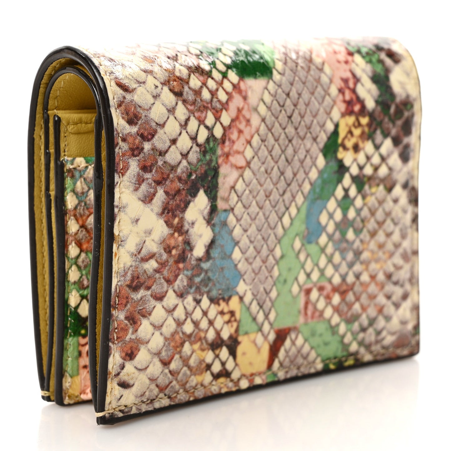 Glossy Rainbow Elaphe Varenne Hanne Wallet Sunrise Mix Latte