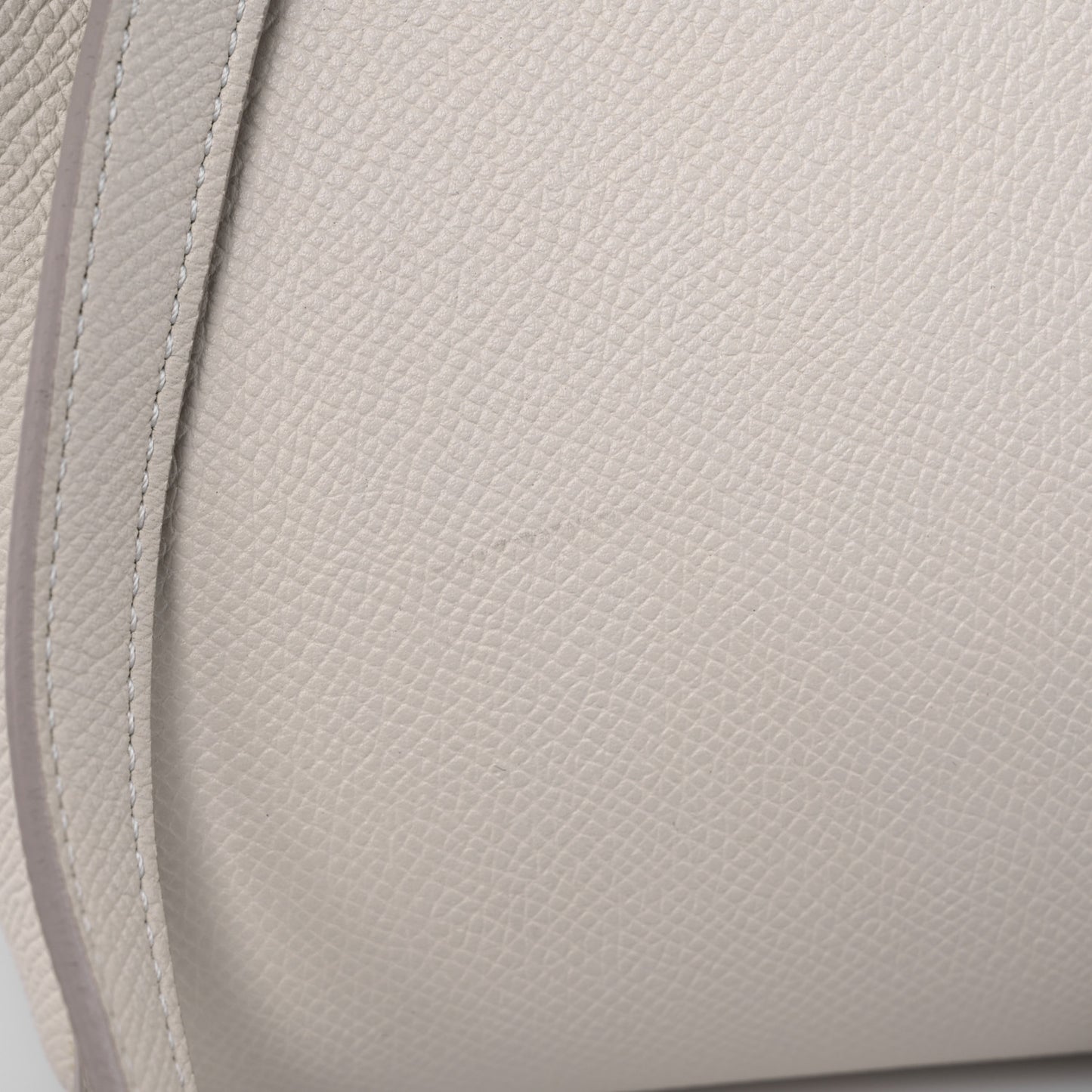 Grained Calfskin Mini Belt Bag White