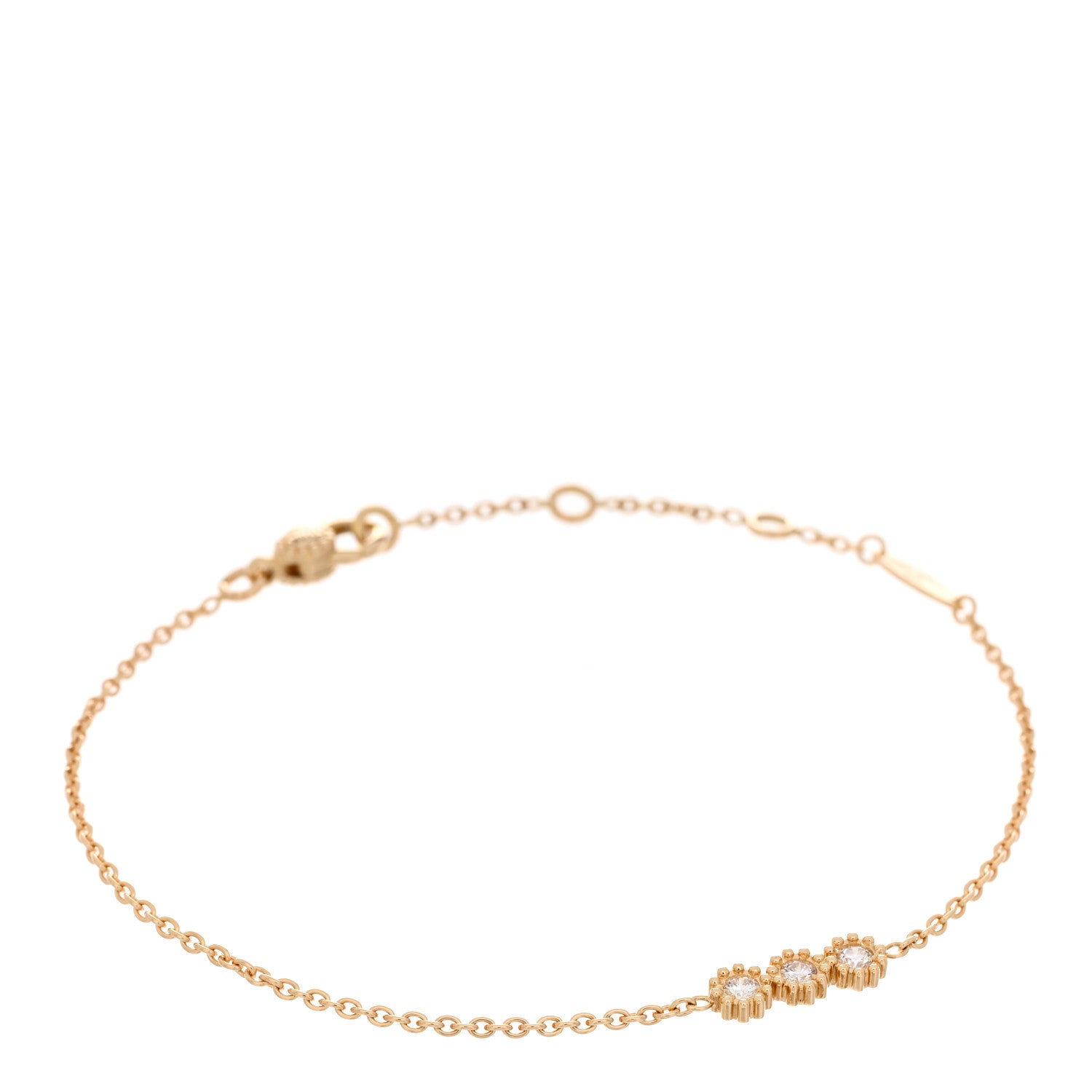 Christian Dior 18K Yellow Gold Diamond Mimirose Bracelet 1 of 4