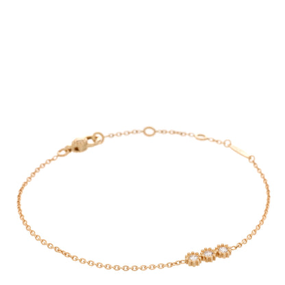 Christian Dior 18K Yellow Gold Diamond Mimirose Bracelet 1 of 4