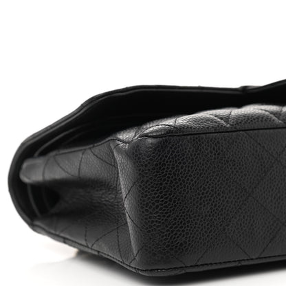 Chanel Caviar Quilted Medium Double Flap Black 9 of 12