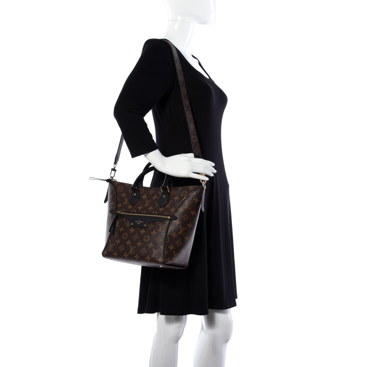 Louis Vuitton Monogram Tournelle PM Black 2 of 13