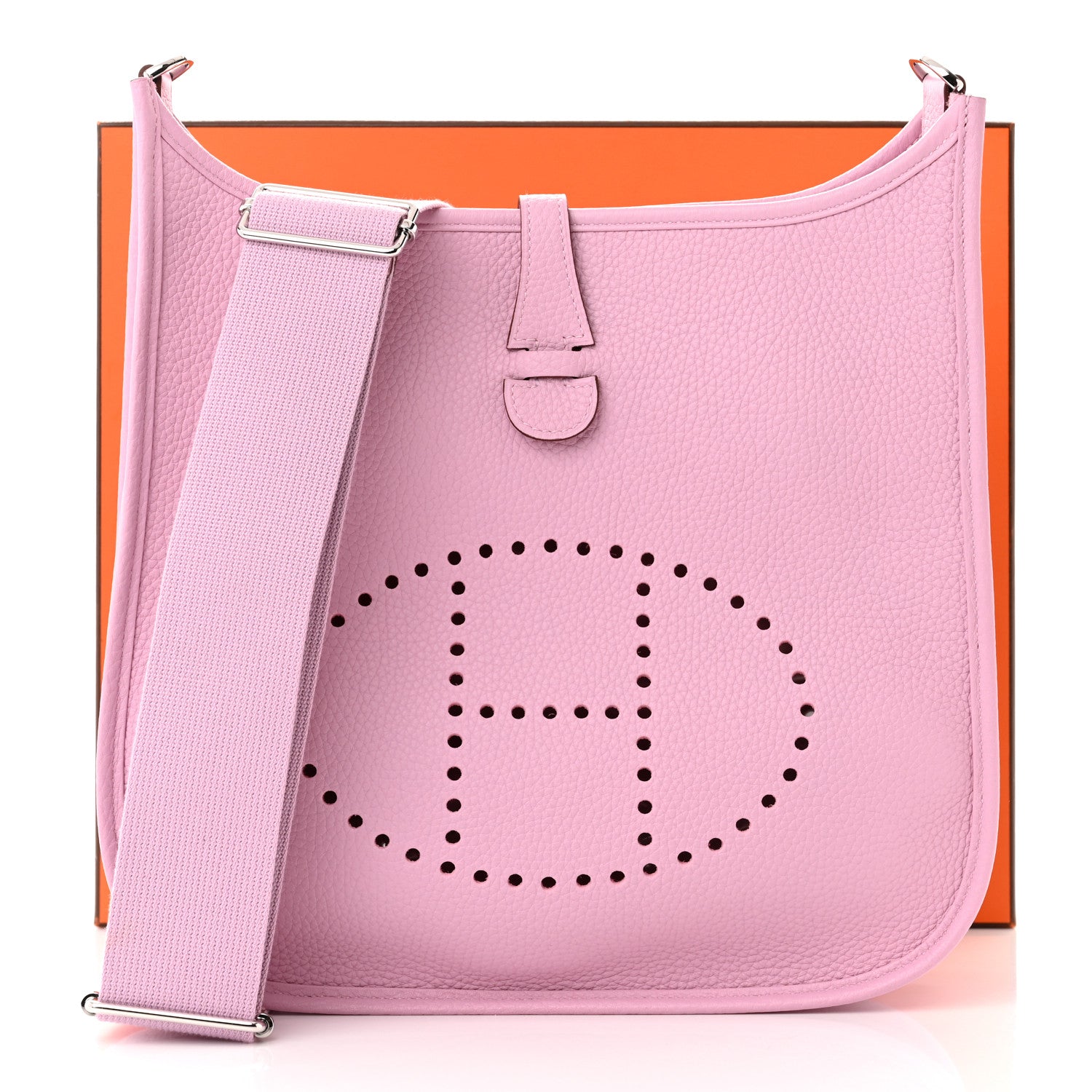 Hermes Taurillon Clemence Evelyne III PM Mauve Sylvestre 12 of 12