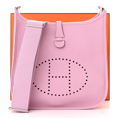Hermes Taurillon Clemence Evelyne III PM Mauve Sylvestre 12 of 12