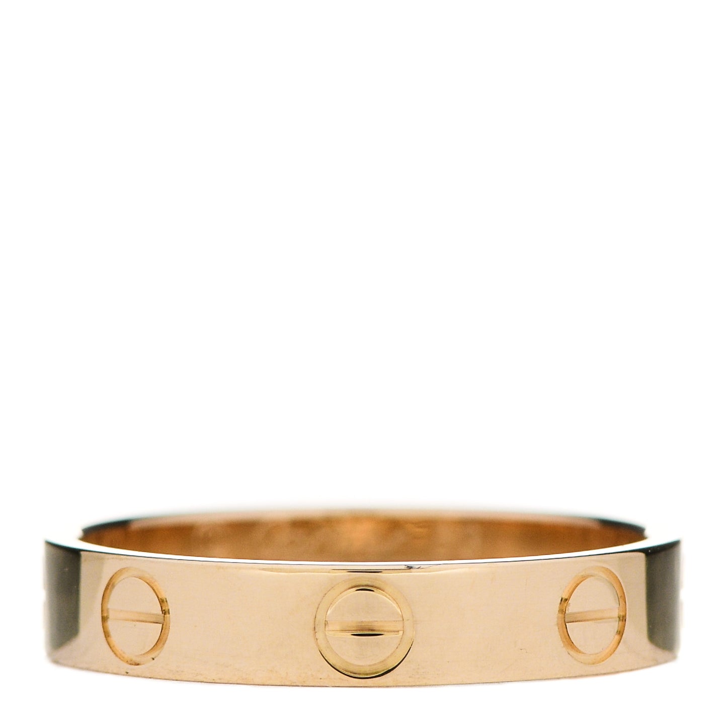 18K Yellow Gold 3.5mm LOVE Wedding Band Ring 53 6.25