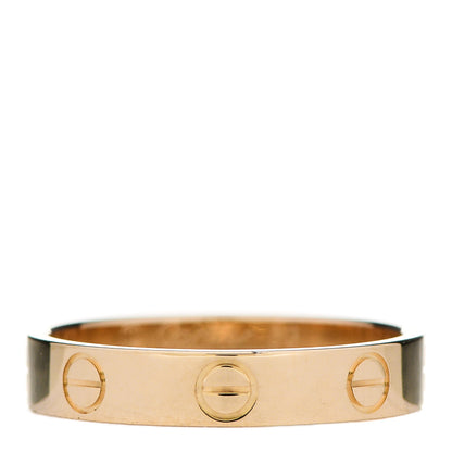Cartier 18K Yellow Gold 3.5mm LOVE Wedding Band Ring 53 6.25 1 of 4