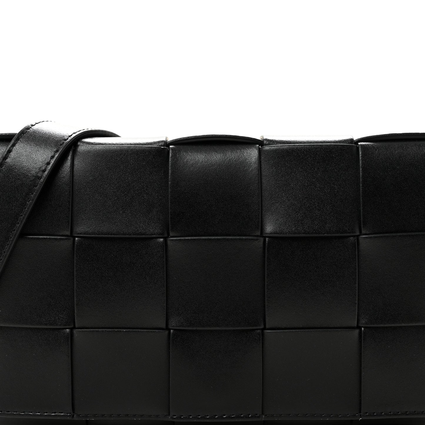 Nappa Maxi Intreccio Cassette Bag Black