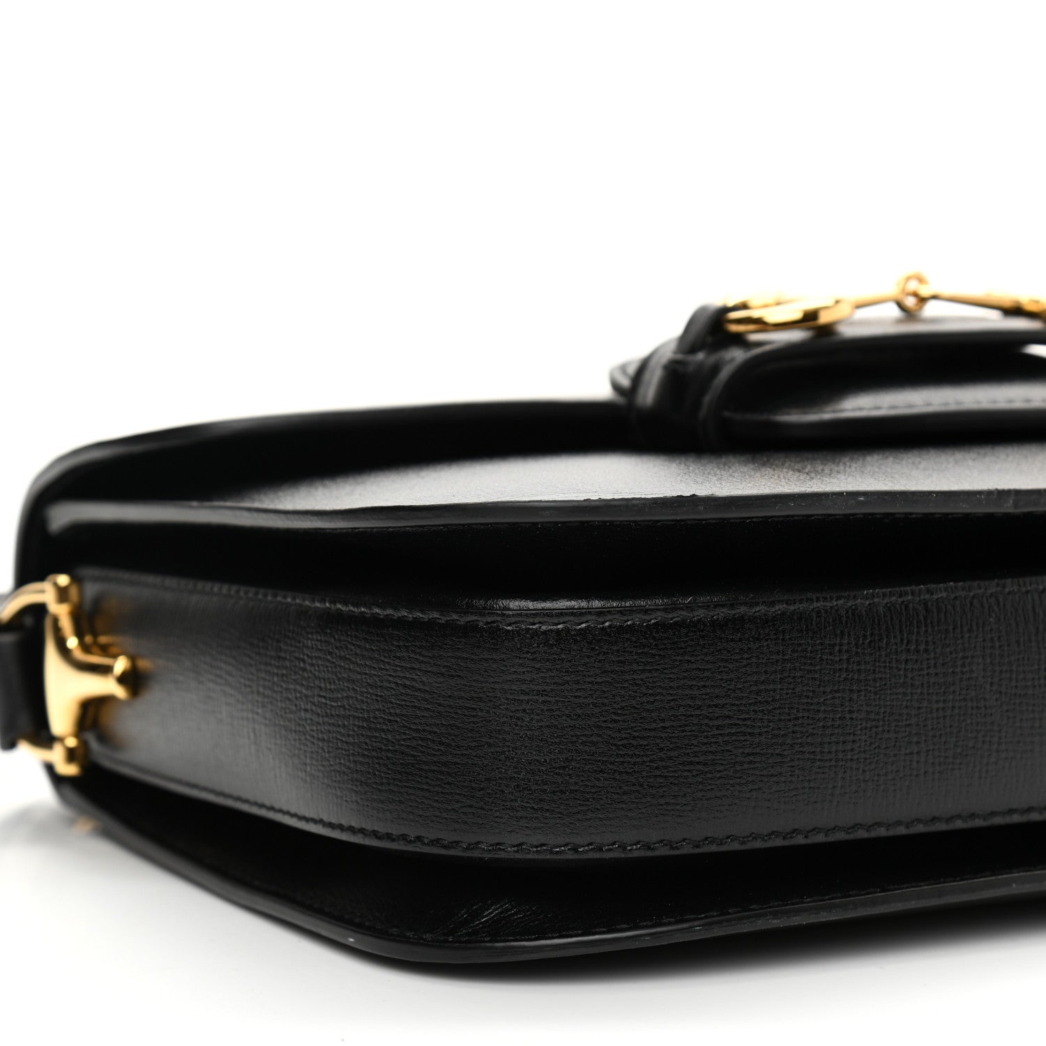 Gucci Azalea Calfskin Horsebit 1955 Shoulder Bag Black 9 of 13