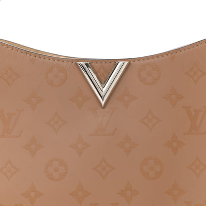 Louis Vuitton Cuir Plume Cuir Ecume Very Hobo Sesame Creme 8 of 13