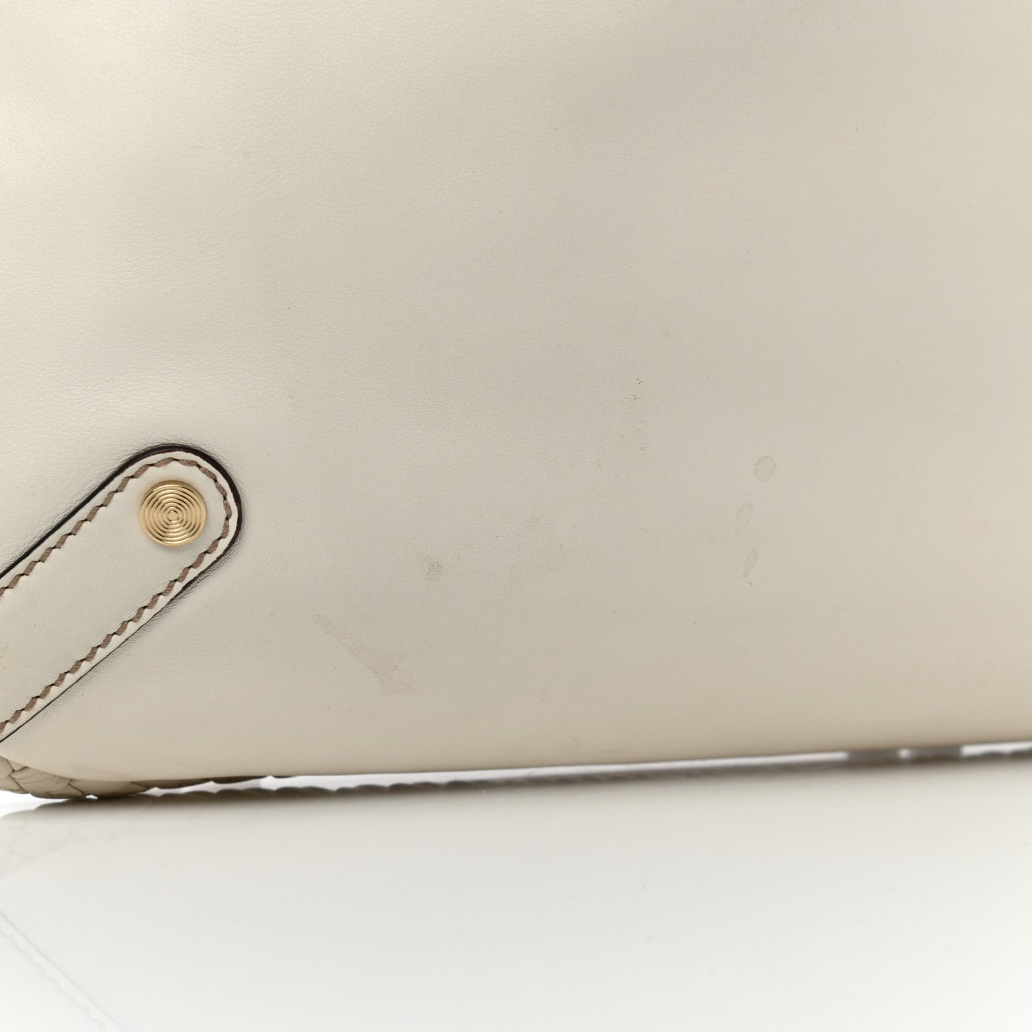 Calfskin Britt Medium Shoulder Bag White