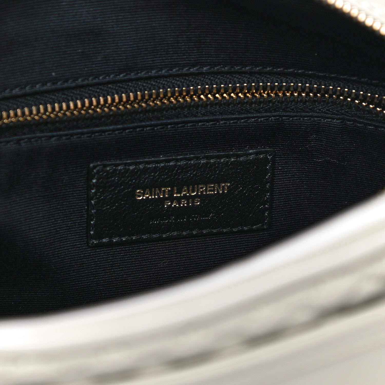 Saint Laurent Lambskin Quilted Victoire Camera Bag Blanc Vintage 6 of 11