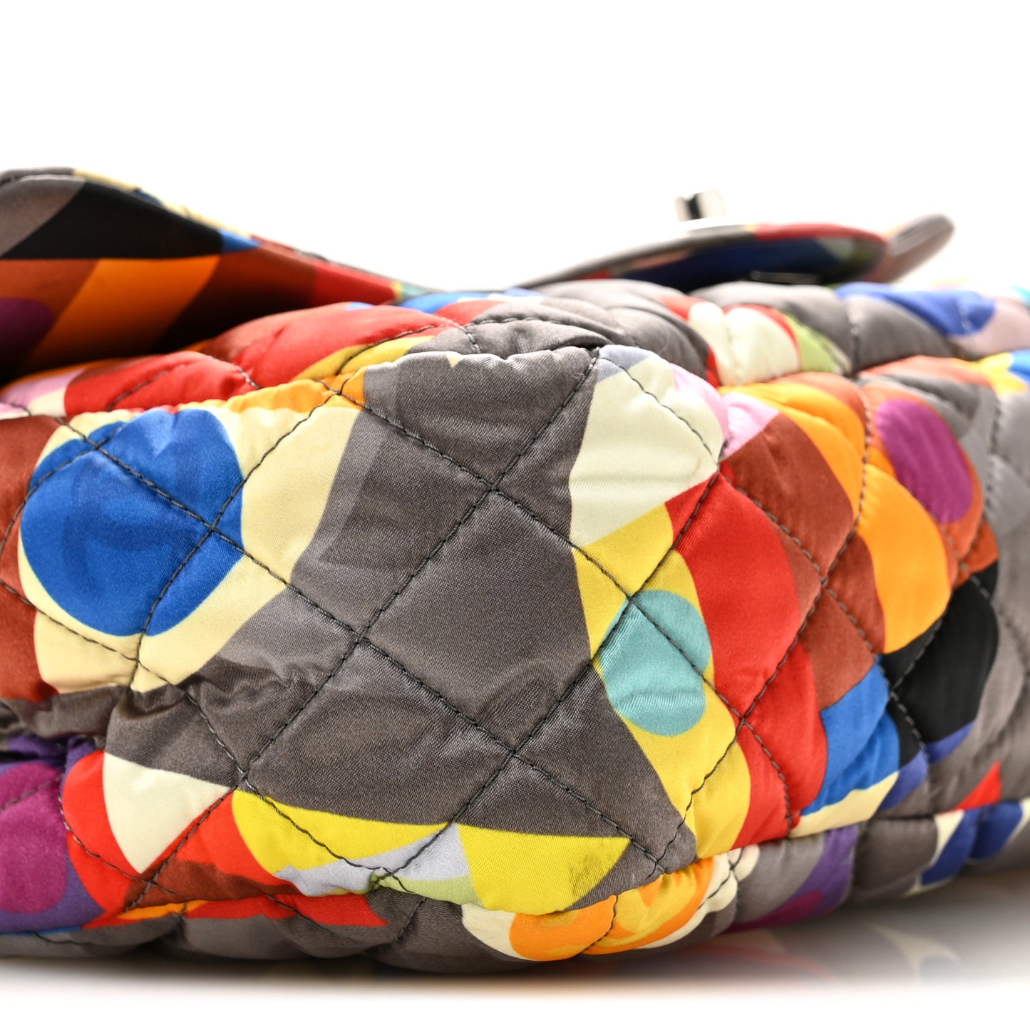 Nylon Printed Small Coco Color Flap Multicolor