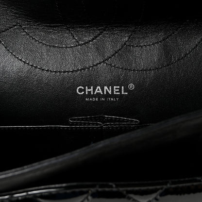 Chanel Distressed Patent Quilted 2.55 Reissue 227 Flap Black 6 of 10