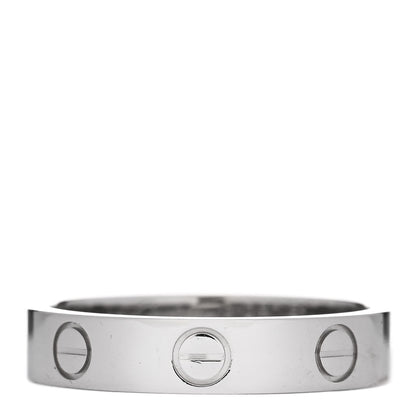 Cartier Platinum 3.5mm LOVE Wedding Band Ring 51 5.75 1 of 6