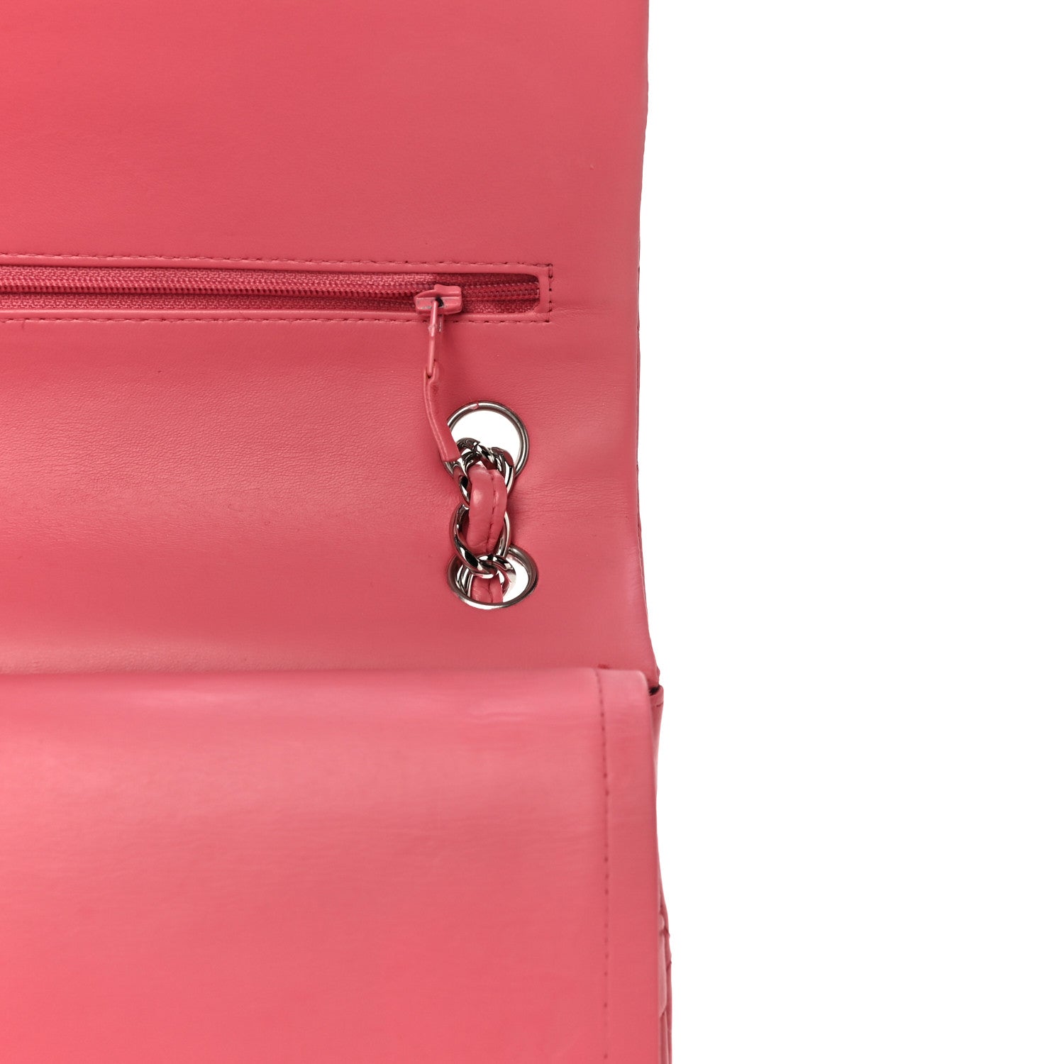 Chanel Lambskin Quilted Jumbo Double Flap Pink 12 of 12