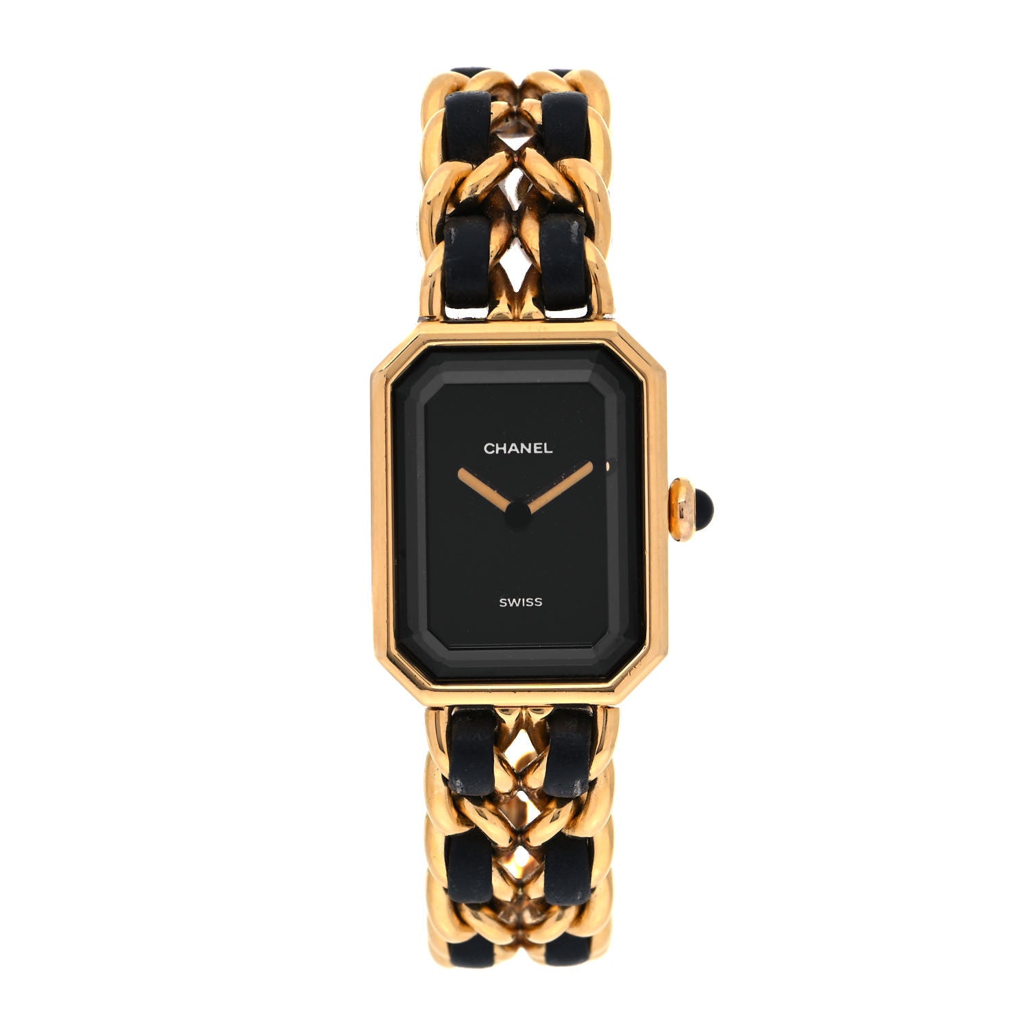 Chanel Stainless Steel Lambskin 20mm Chain Premiere Quartz Watch Gold M 1 of 4