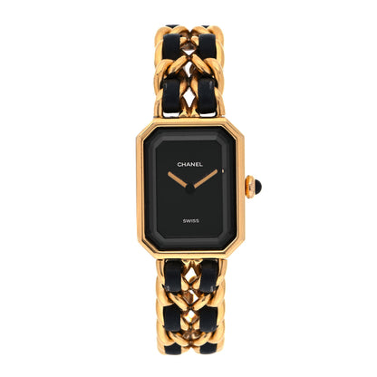 Chanel Stainless Steel Lambskin 20mm Chain Premiere Quartz Watch Gold M 1 of 4