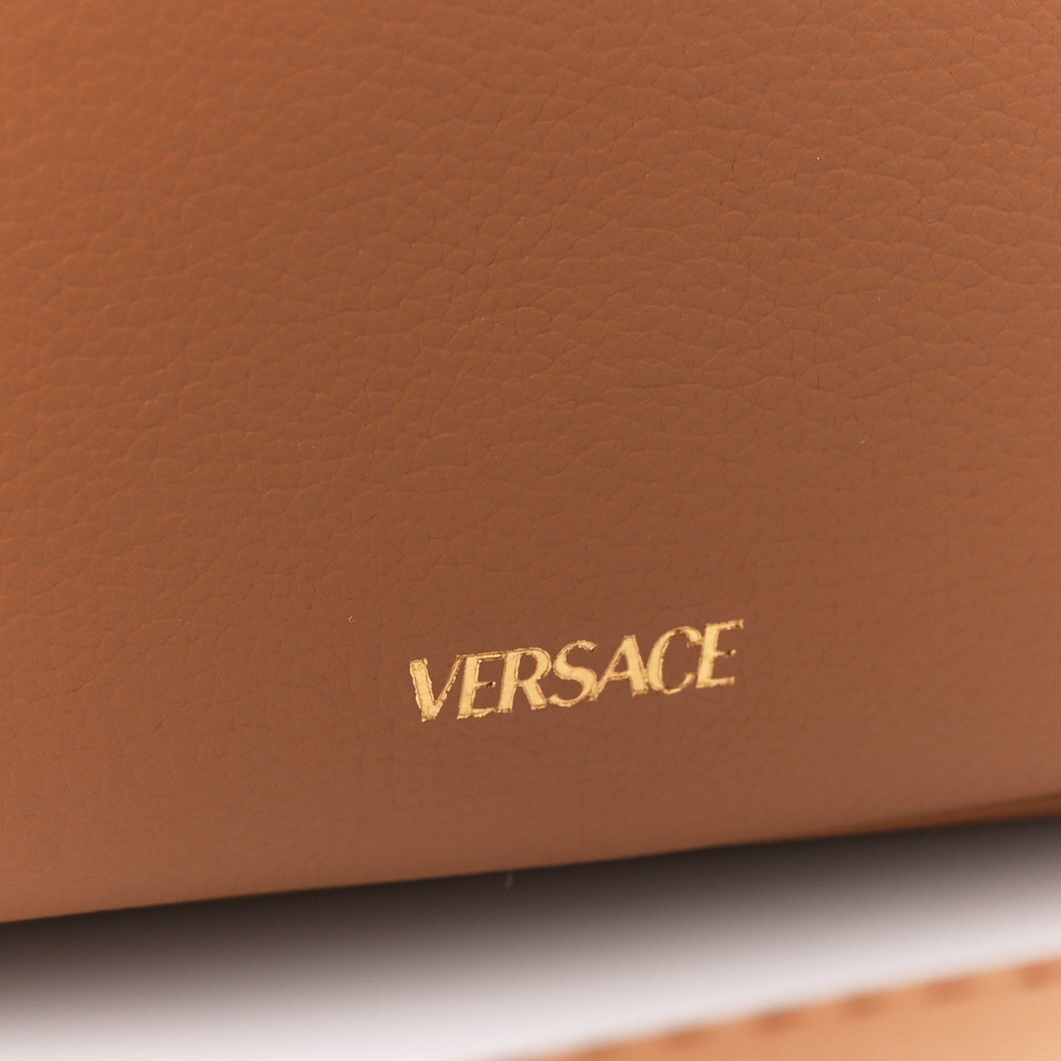 Versace Grained Calfskin Medusa Camera Bag Brown 9 of 12