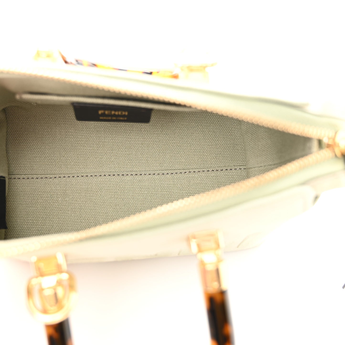 Canvas Vitello King Plexiglass Logo Embroidered Mini By The Way Top Handle Boston Bag Green Tea