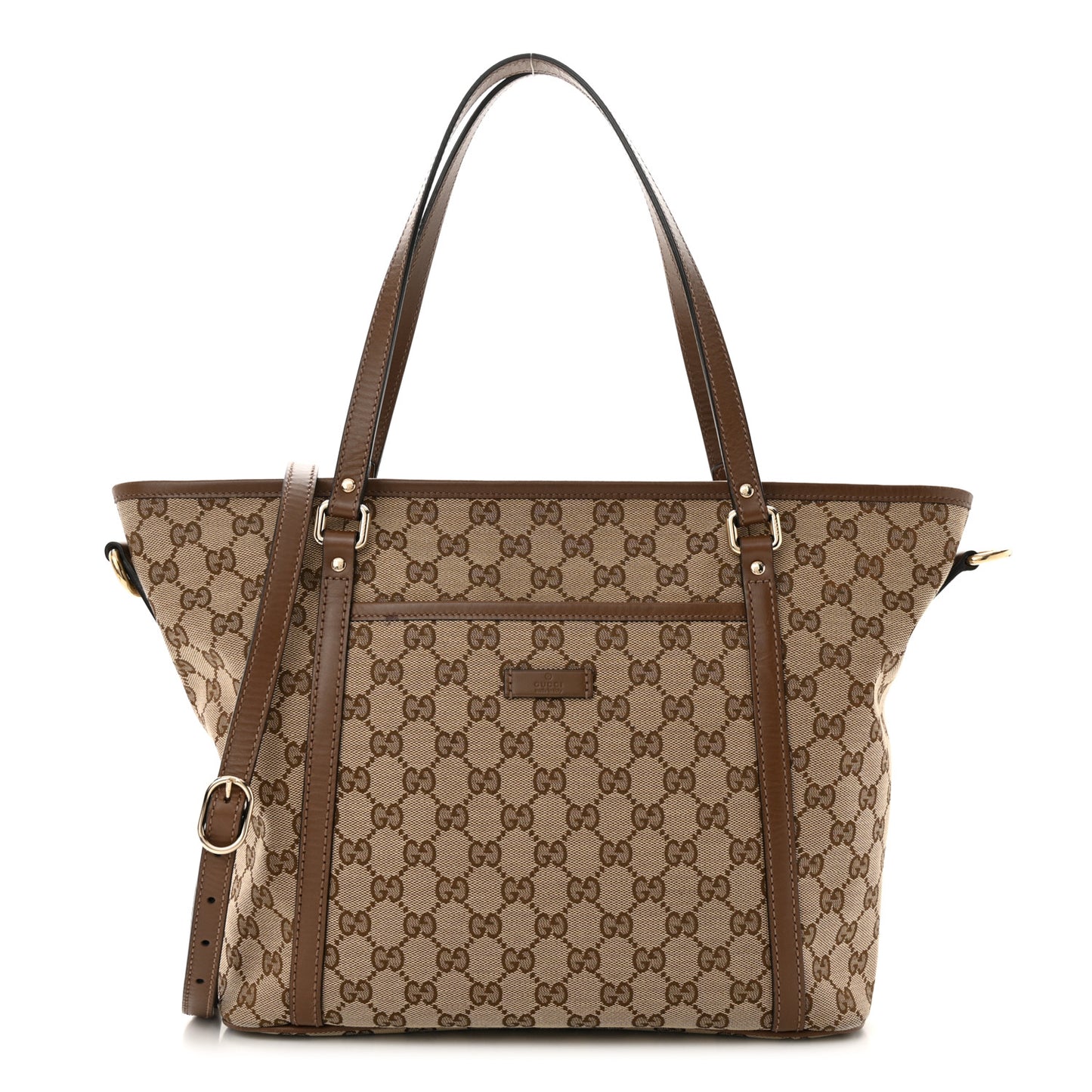 GG Supreme Monogram Medium Joy Tote Brown