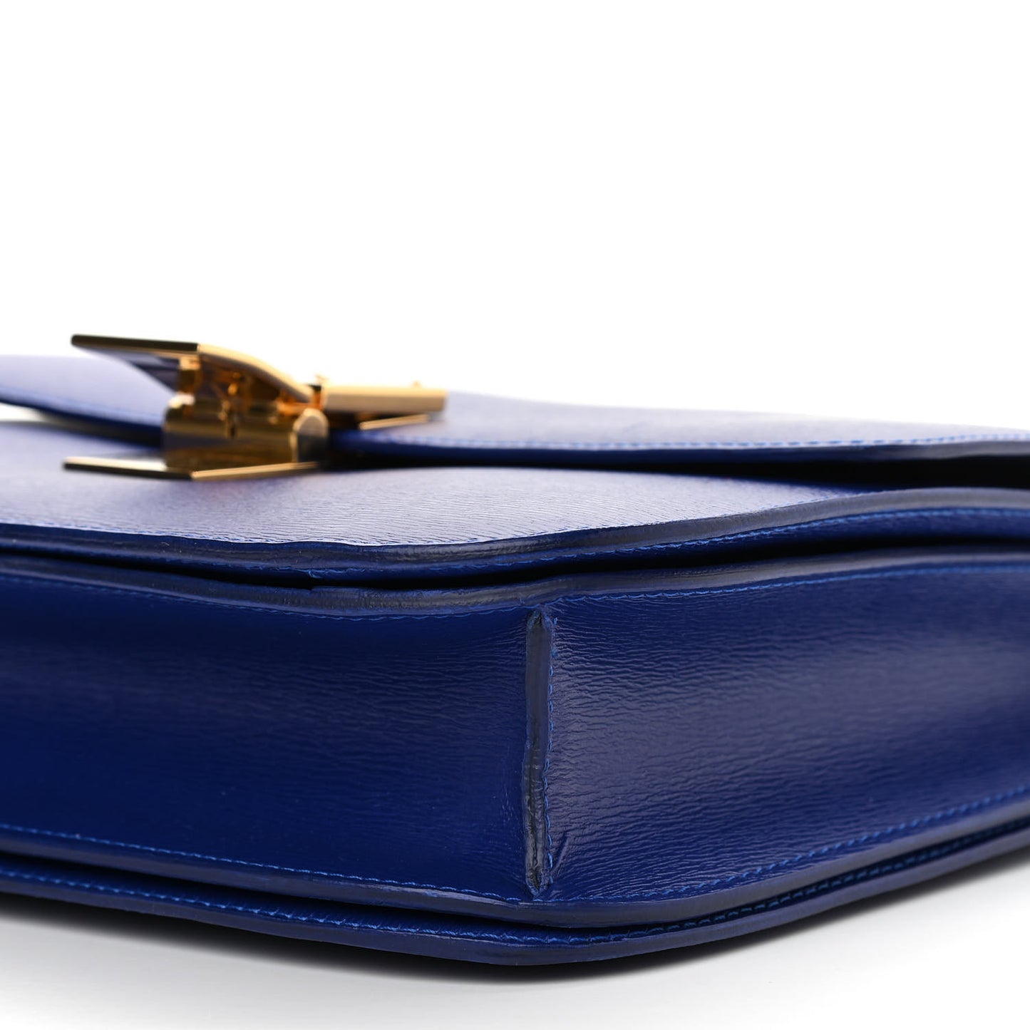 Liege Calfskin Medium Classic Box Flap Bag Indigo