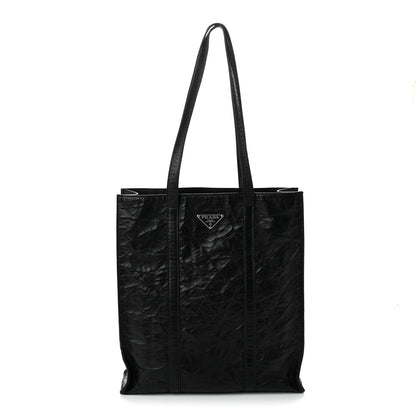 Prada Nappa Antique Tote Black 1 of 10