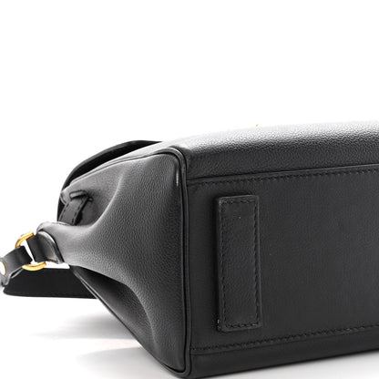 Versace Calfskin Medium La Medusa Top Handle Handbag Black 8 of 12