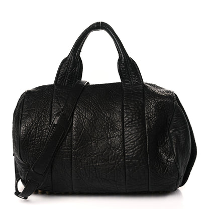 Alexander Wang Pebbled Lambskin Rocco Black Antique Brass Hardware 1 of 7