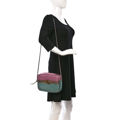 Gucci Laminated Nappa Trapuntata Small Zumi Shoulder Bag Rosa 2 of 9
