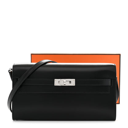 Hermes Box Kelly Wallet To Go Black 11 of 11