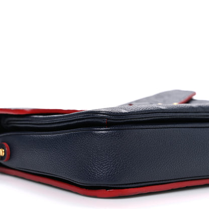 Louis Vuitton Empreinte Pochette Metis Marine Rouge 9 of 11