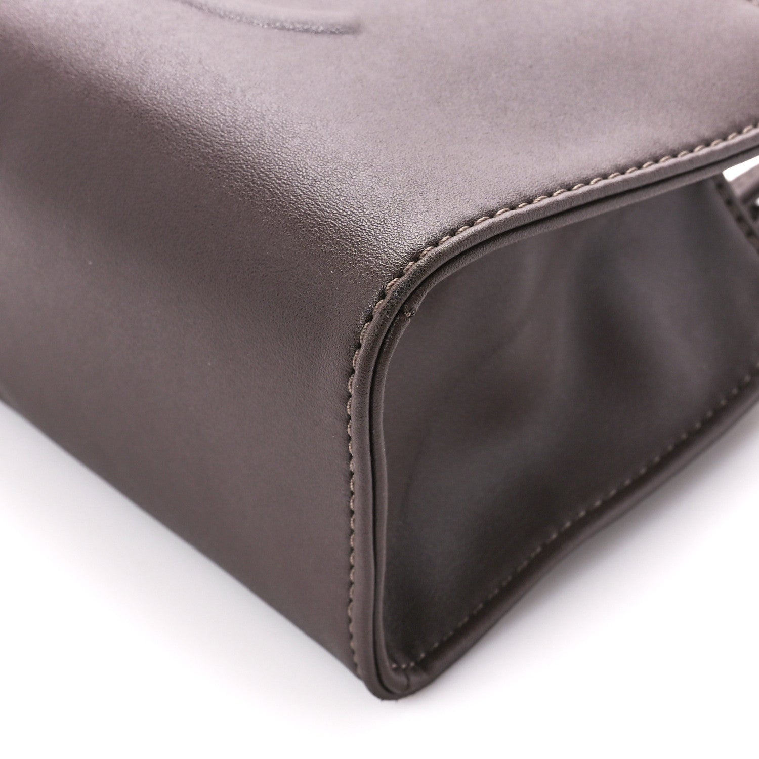 Telfar Vegan Leather Small Shopping Bag Chocolate 10 of 10