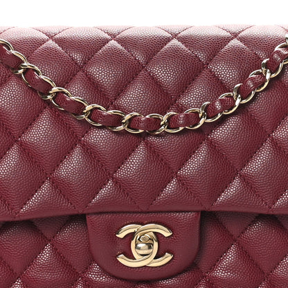 Chanel Caviar Quilted Medium Double Flap Burgundy 8 of 10